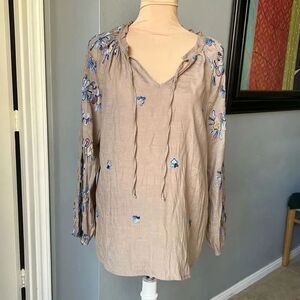 Anthropologie Fig and Flower BoHO Blouse